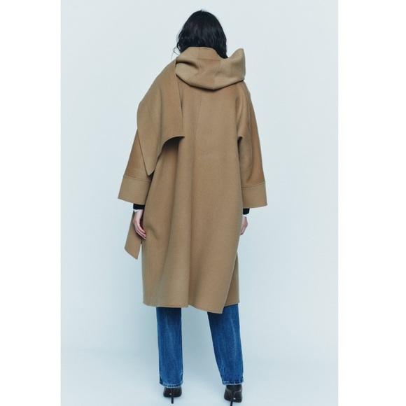 ZARA DOUBLE SIDED WOOL COAT - Picture 3 of 7